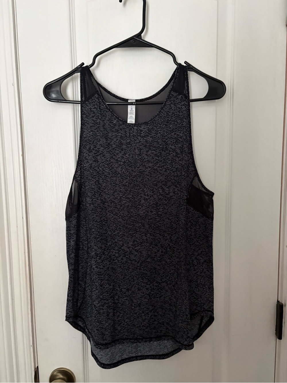 lululemon athletica Black Heather Racerback Performance Tank